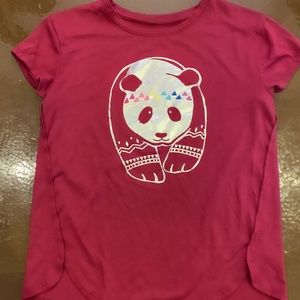 Girls panda tshirt